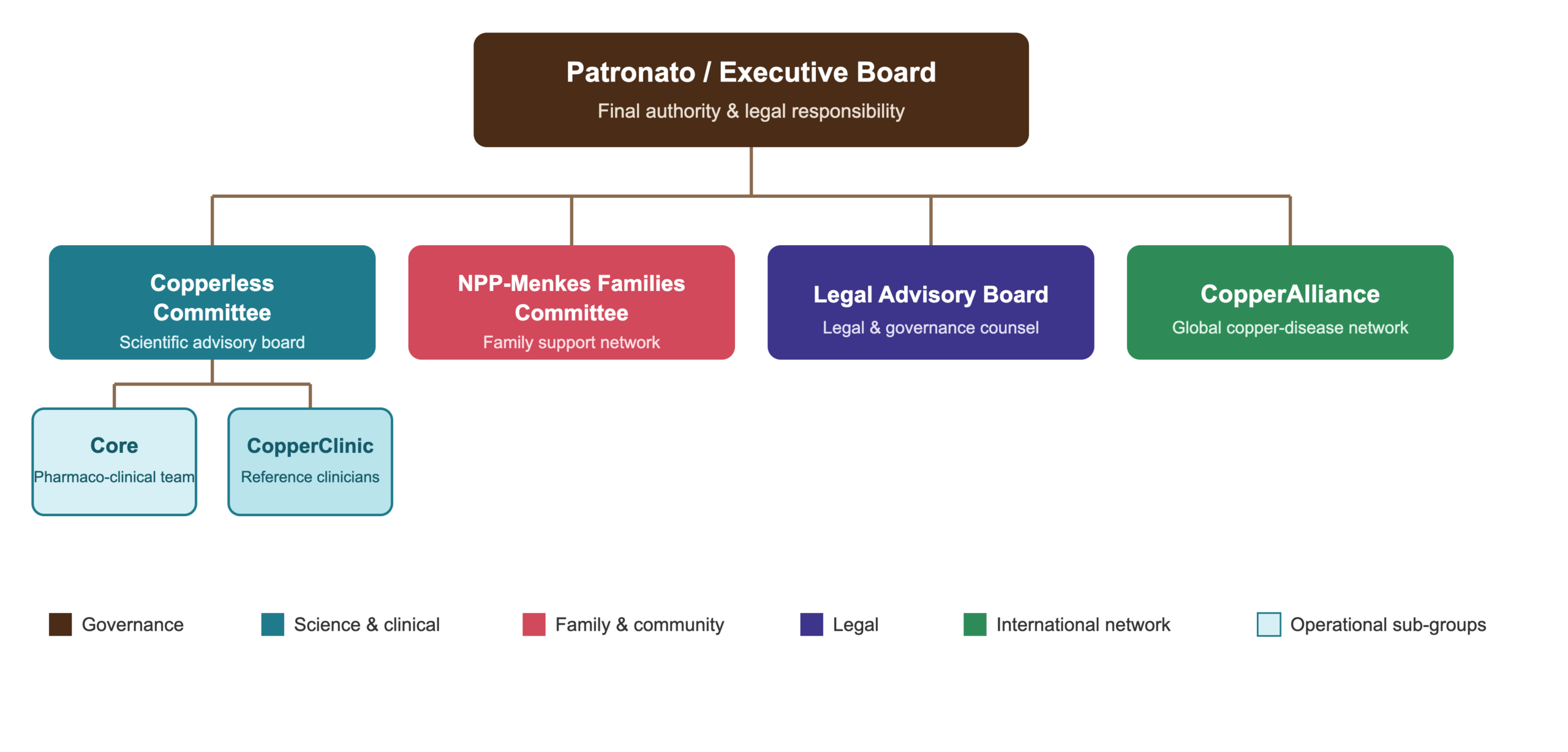 Menkes International organisational structure